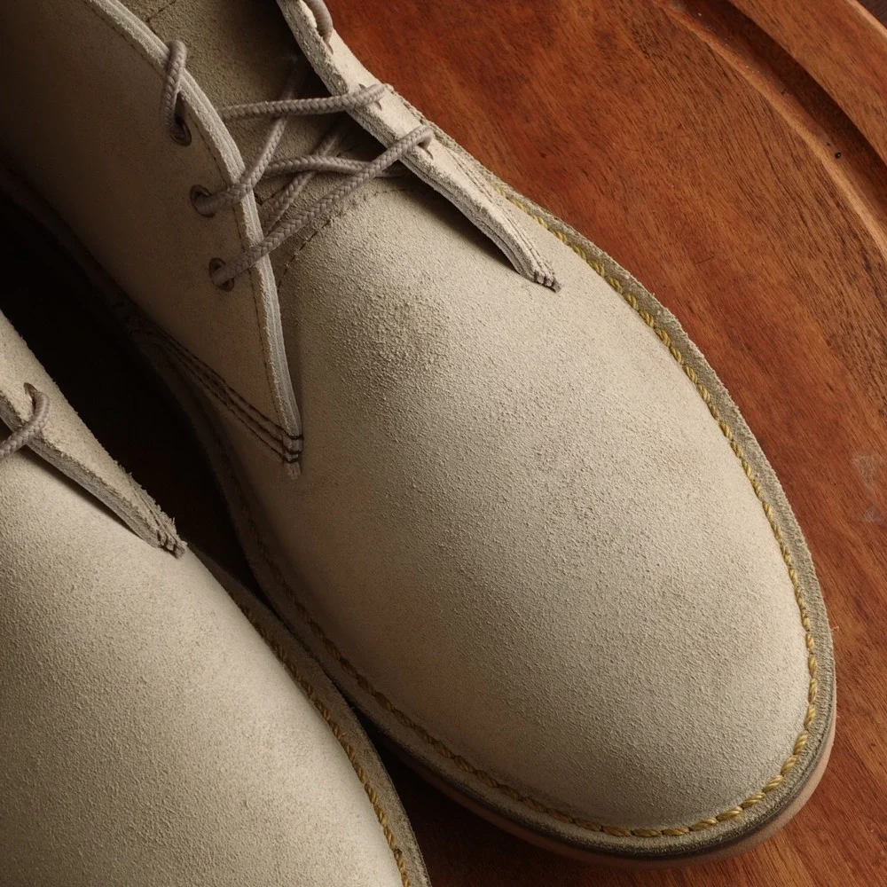 Red Wing Chukka Boots Mens SZ 10.5D Beige Weekender Mohave Suede Ankle 2nds NWOB